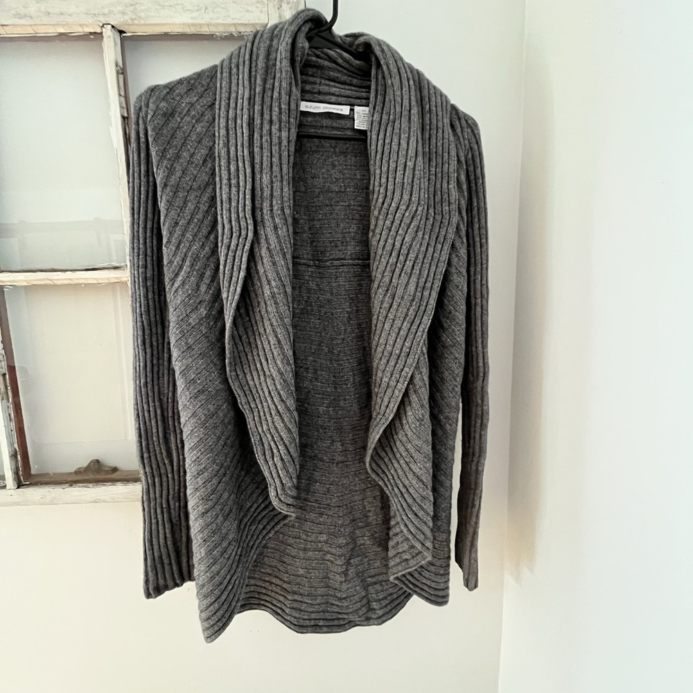 Autumn Cashmere‎ Wool Cashmere Cocoon Cardigan Heather Gray Size XS